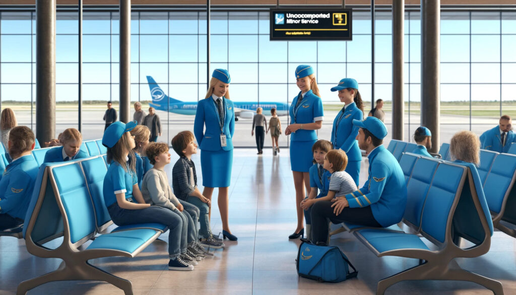 blue panorama airlines unaccompanied minor policy